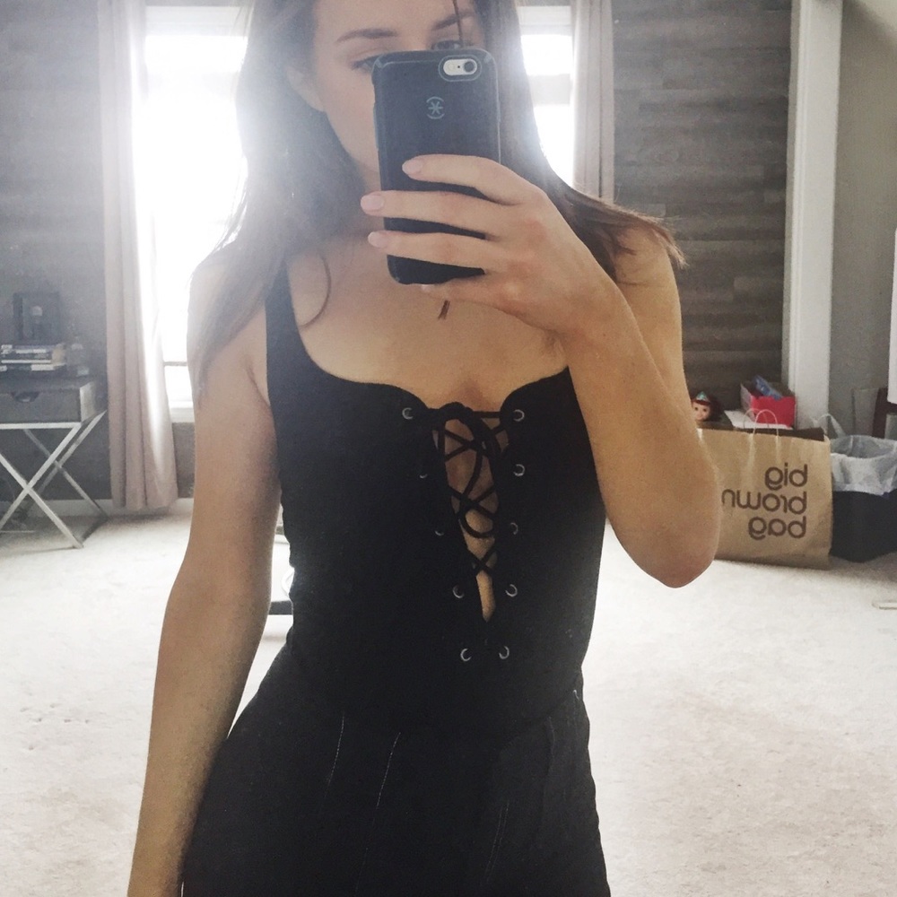 Lulus Black Bodysuit